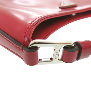 新品同様 プラダ クレオ 1BC499 ショルダーバッグ レザー レッド 0846【中古】PRADA