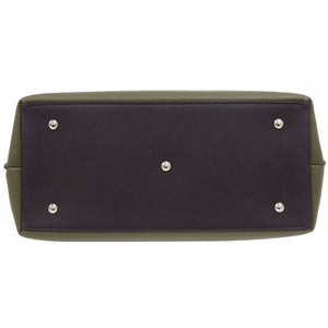 美品 ルイ ヴィトン ロックミーデー M55325 レザー カーキ/ブラック ハンドバッグ LV 0935【中古】LOUIS VUITTON