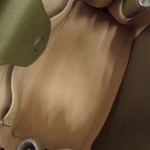 美品 ルイ ヴィトン ロックミーデー M55325 レザー カーキ/ブラック ハンドバッグ LV 0935【中古】LOUIS VUITTON