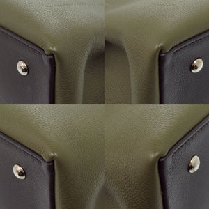 美品 ルイ ヴィトン ロックミーデー M55325 レザー カーキ/ブラック ハンドバッグ LV 0935【中古】LOUIS VUITTON