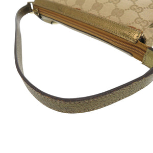 グッチ アクセサリーポーチ 145750 GGキャンバス ベージュ ハンドバッグ 0941【中古】GUCCI