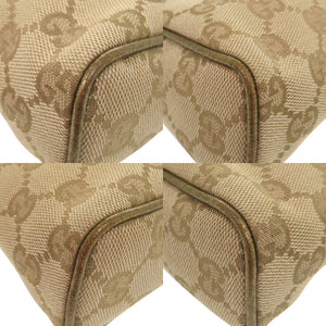 グッチ アクセサリーポーチ 145750 GGキャンバス ベージュ ハンドバッグ 0941【中古】GUCCI