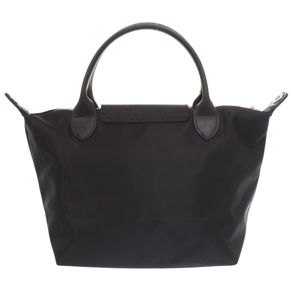 未使用 ロンシャン 2WAY ル プリアージュ S ブラック ハンドバッグ 黒 0947【中古】Longchamp