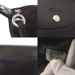 未使用 ロンシャン 2WAY ル プリアージュ S ブラック ハンドバッグ 黒 0947【中古】Longchamp