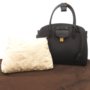 ルイ ヴィトン ネオスティーマーPM オートマロキヌリ レザー ブラック ハンドバッグ 黒 LV 0951【中古】LOUIS VUITTON