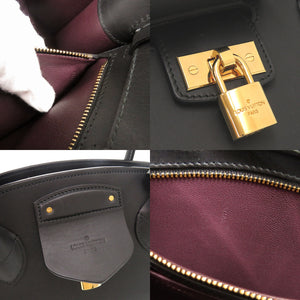 ルイ ヴィトン ネオスティーマーPM オートマロキヌリ レザー ブラック ハンドバッグ 黒 LV 0951【中古】LOUIS VUITTON