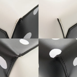 新品同様 マルニ 2WAY ミュゼオ レザー ホワイト/ブラック トートバッグ 白 黒 0960【中古】MARNI