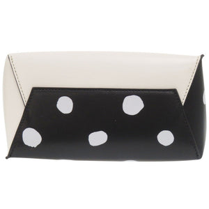 新品同様 マルニ 2WAY ミュゼオ レザー ホワイト/ブラック トートバッグ 白 黒 0960【中古】MARNI