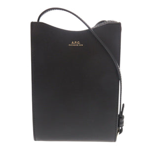 新品同様 アーペーセー neck pouch jamie レザー ブラック ショルダーバッグ 黒 0966【中古】A.P.C.