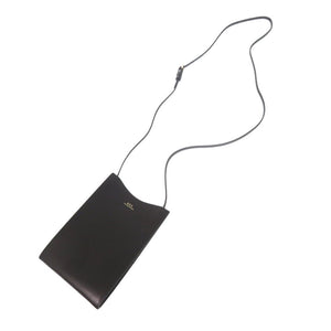 新品同様 アーペーセー neck pouch jamie レザー ブラック ショルダーバッグ 黒 0966【中古】A.P.C.