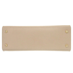 美品 カルボッティ エレナ レザー ベージュ 2WAY ハンドバッグ ショルダーバッグ 0972【中古】Carbotti