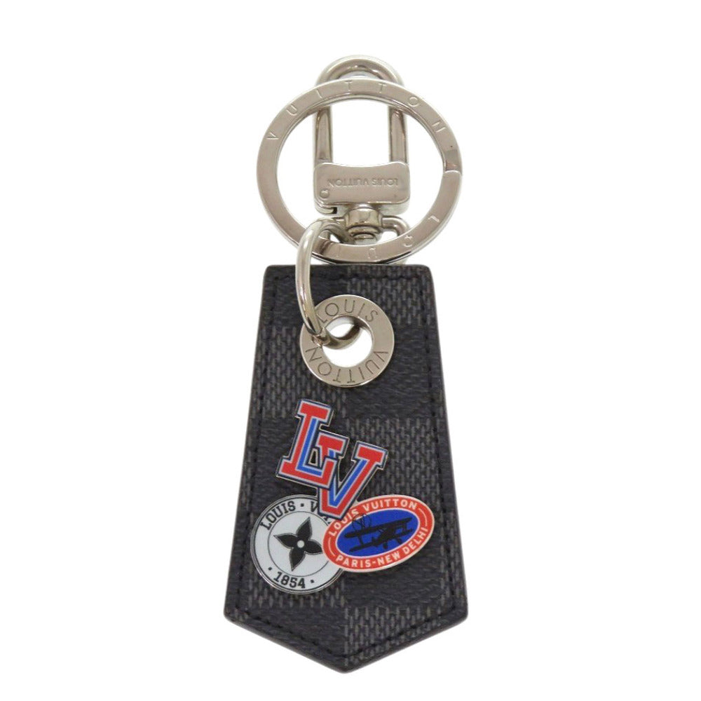 美品 ルイ ヴィトン ポルトクレ アンシャッペ LVリーグ M62754 ダミエグラフィットキャンバス キーホルダー LV 0980【中古】LOUIS VUITTON