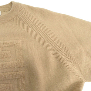 ジバンシィ 4Gロゴ クルーネック セーター ニット カシミヤ ベージュ 0995【中古】GIVENCHY