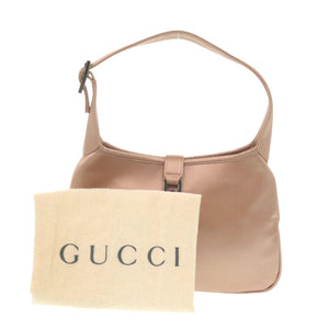 美品 グッチ ヴィンテージ ジャッキー 005 0775 サテン ピンク ハンドバッグ 1000【中古】GUCCI