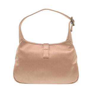 美品 グッチ ヴィンテージ ジャッキー 005 0775 サテン ピンク ハンドバッグ 1000【中古】GUCCI