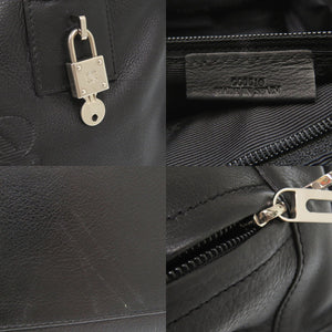 美品 ロエベ アマソナ28 レザー ブラック ハンドバッグ 黒 1013【中古】LOEWE