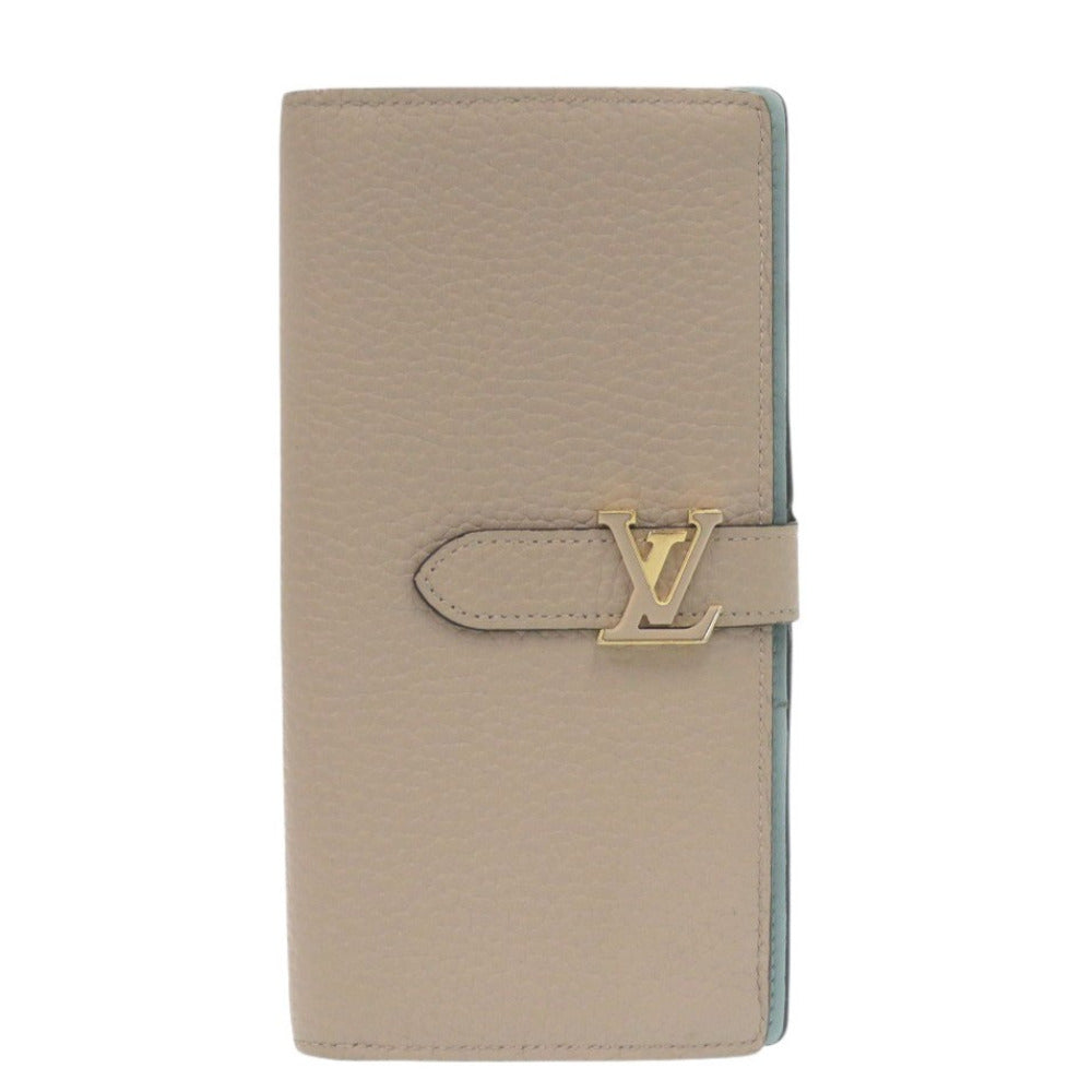 ルイ ヴィトン LV ヴェルティカル ウォレット M81367 トリヨンレザー ガレ 長財布 ベージュ LV 1039【中古】LOUIS VUITTON