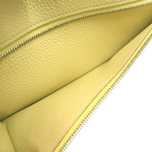 美品 エルメス ドゴンロング 長財布 トゴ ジョーヌプッサン T刻印 1041【中古】HERMES