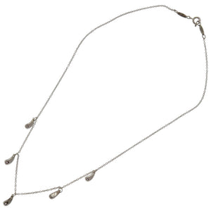 美品 ティファニー エルサペレッティ 5P ティアドロップ シルバー925 シルバー ネックレス 1044【中古】TIFFANY&Co.