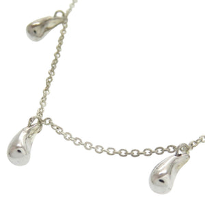 美品 ティファニー エルサペレッティ 5P ティアドロップ シルバー925 シルバー ネックレス 1044【中古】TIFFANY&Co.
