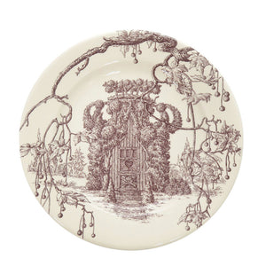 新品同様 エルメス デザートプレート Les Maisons Enchantees メゾンアンシャンテ 5 6 アイボリー 食器 2枚セット 1049【中古】HERMES