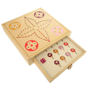 美品 ルイ ヴィトン ヴィヴィアンヌ ボードゲーム Vivienne Pegboard Game ウッド ベージュ LV 1050【中古】LOUIS VUITTON
