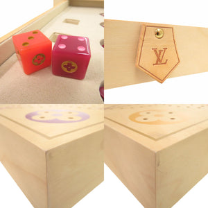 美品 ルイ ヴィトン ヴィヴィアンヌ ボードゲーム Vivienne Pegboard Game ウッド ベージュ LV 1050【中古】LOUIS VUITTON