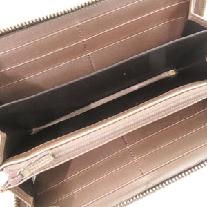 グッチ マイクログッチシマ 308260 エナメル ピンク 長財布 1052【中古】GUCCI