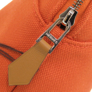 未使用 エルメス ボリードポーチ 25 MM コットン オレンジ ポーチ 1060【中古】HERMES