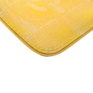 シャネル キーリング付き ココマーク ニュートラベルライン PVC レザー イエロー 黄 コインケース 1065【中古】CHANEL