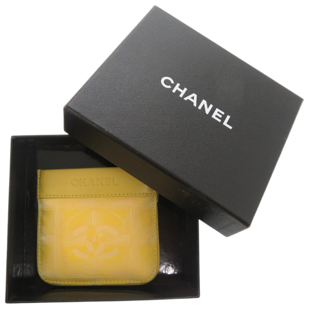 シャネル キーリング付き ココマーク ニュートラベルライン PVC レザー イエロー 黄 コインケース 1065【中古】CHANEL