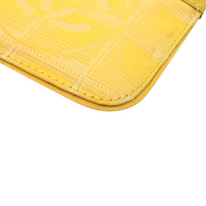 シャネル キーリング付き ココマーク ニュートラベルライン PVC レザー イエロー 黄 コインケース 1065【中古】CHANEL