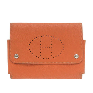 エルメス トランプケース エテュイカルトGM トリヨンクレマンス オレンジ □F刻印 1069【中古】HERMES