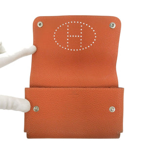 エルメス トランプケース エテュイカルトGM トリヨンクレマンス オレンジ □F刻印 1069【中古】HERMES