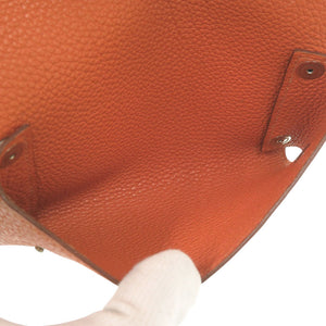 エルメス トランプケース エテュイカルトGM トリヨンクレマンス オレンジ □F刻印 1069【中古】HERMES