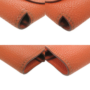 エルメス トランプケース エテュイカルトGM トリヨンクレマンス オレンジ □F刻印 1069【中古】HERMES