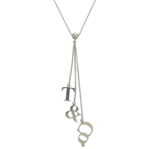 美品 ティファニー スイングネックレス T&Co. アイコンロゴ シルバー925 シルバー ネックレス 1074【中古】TIFFANY&Co.