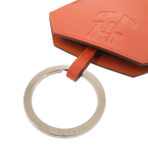 新品同様 エルメス クロシェット イヤーズギフト2024 スイフト オレンジ キーホルダー 1076【中古】HERMES