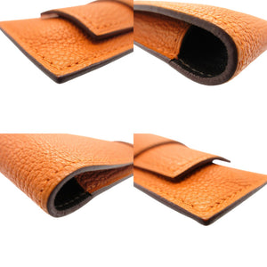 美品 エルメス ヒューゴ ペンケース シェーブル オレンジ □K刻印 1078【中古】HERMES