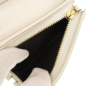 新品同様 グッチ ジャッキー1961 645536 レザー アイボリー系 二つ折り財布 1093【中古】GUCCI