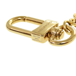 美品 ルイ ヴィトン チェーン スプリング ストリート モノグラムフラワー M01188 ゴールド バッグチャーム LV 1099 【中古】 LOUIS VUITTON