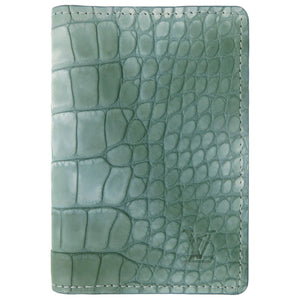 未使用 ルイ ヴィトン オーガナイザー ドゥ ポッシュ マットクロコ ブルー/グリーン カードケース 青 緑 LV 1100【中古】LOUIS VUITTON メンズ