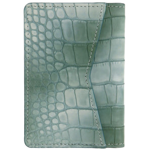 未使用 ルイ ヴィトン オーガナイザー ドゥ ポッシュ マットクロコ ブルー/グリーン カードケース 青 緑 LV 1100【中古】LOUIS VUITTON メンズ