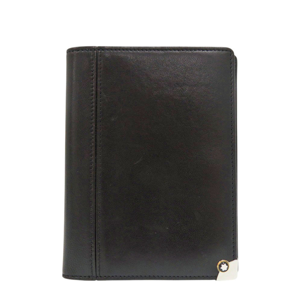新品同様 モンブラン メモ帳 カバー レザー ブラック 手帳カバー 黒 1108【中古】MONTBLANC