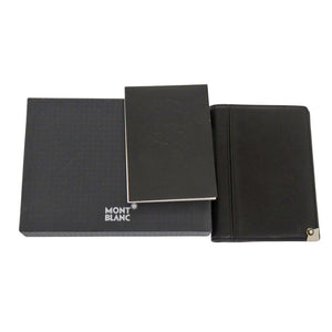 新品同様 モンブラン メモ帳 カバー レザー ブラック 手帳カバー 黒 1108【中古】MONTBLANC