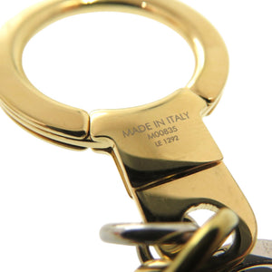 美品 ルイ ヴィトン ヴィヴィエンヌ M00835 メタル ゴールド LV 金銀 キーホルダー 1109【中古】LOUIS VUITTON