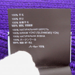 未使用 プラダ 27380 S182 ウール パープル マフラー 紫 1113【中古】PRADA メンズ