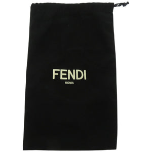 美品 フェンディ ポケットチャーム ベルトバッグ 7AR759 レザー ブラック 赤 キーホルダー 1135【中古】FENDI