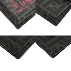美品 フェンディ ポケットチャーム ベルトバッグ 7AR759 レザー ブラック 赤 キーホルダー 1135【中古】FENDI