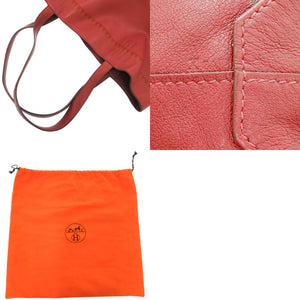 エルメス ドゥブルセンス45 リバーシブル バイカラー レザー ヴォーシッキム レッド □P刻印 赤 トートバッグ 1228【中古】HERMES